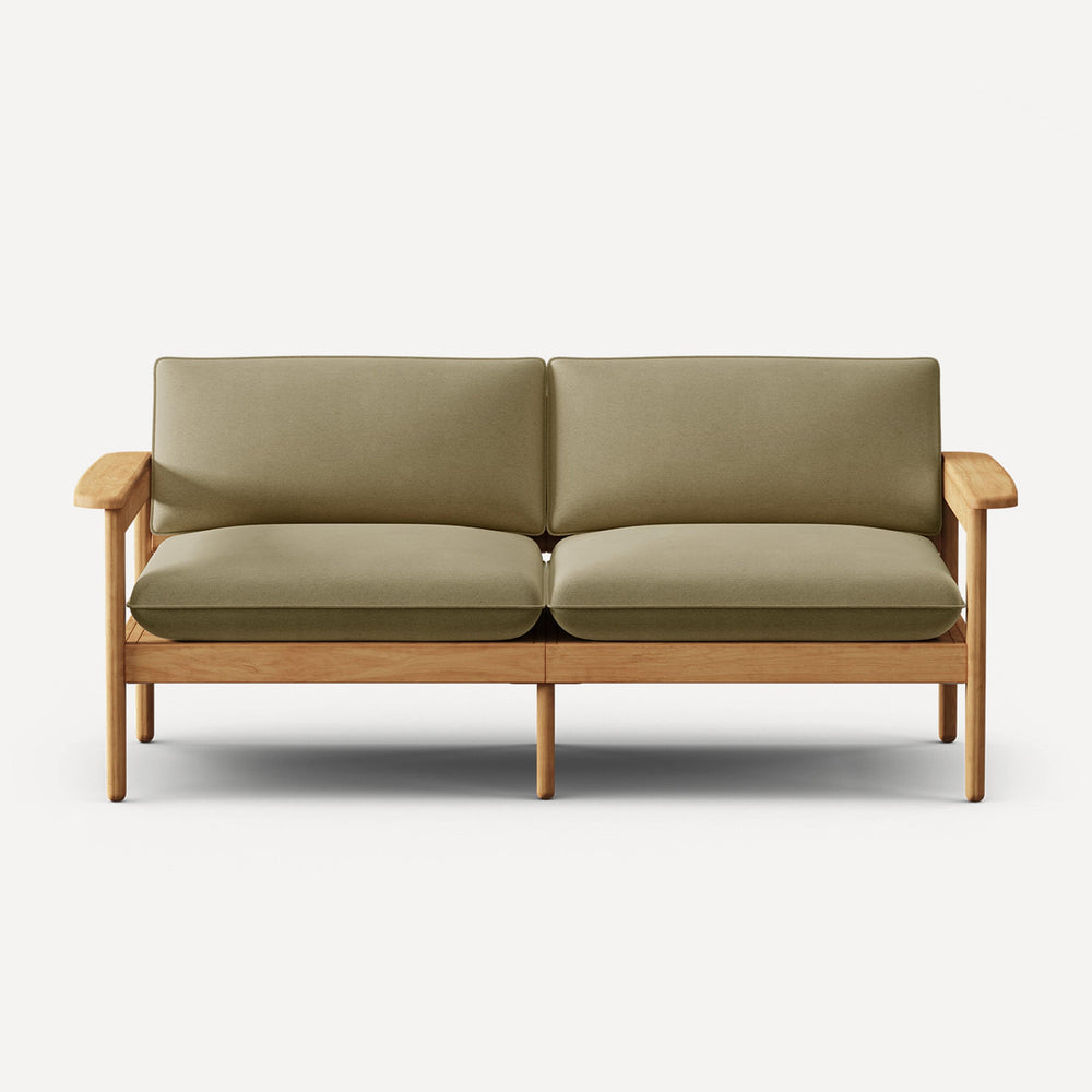 Dunes Teak 2-Seat Outdoor Sofa