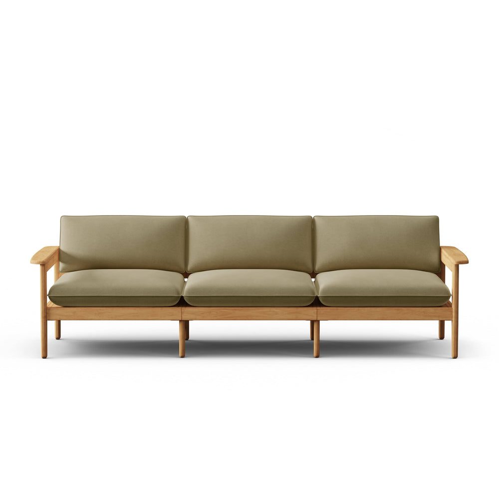 Dunes Teak Outdoor 3-Seat Sofa