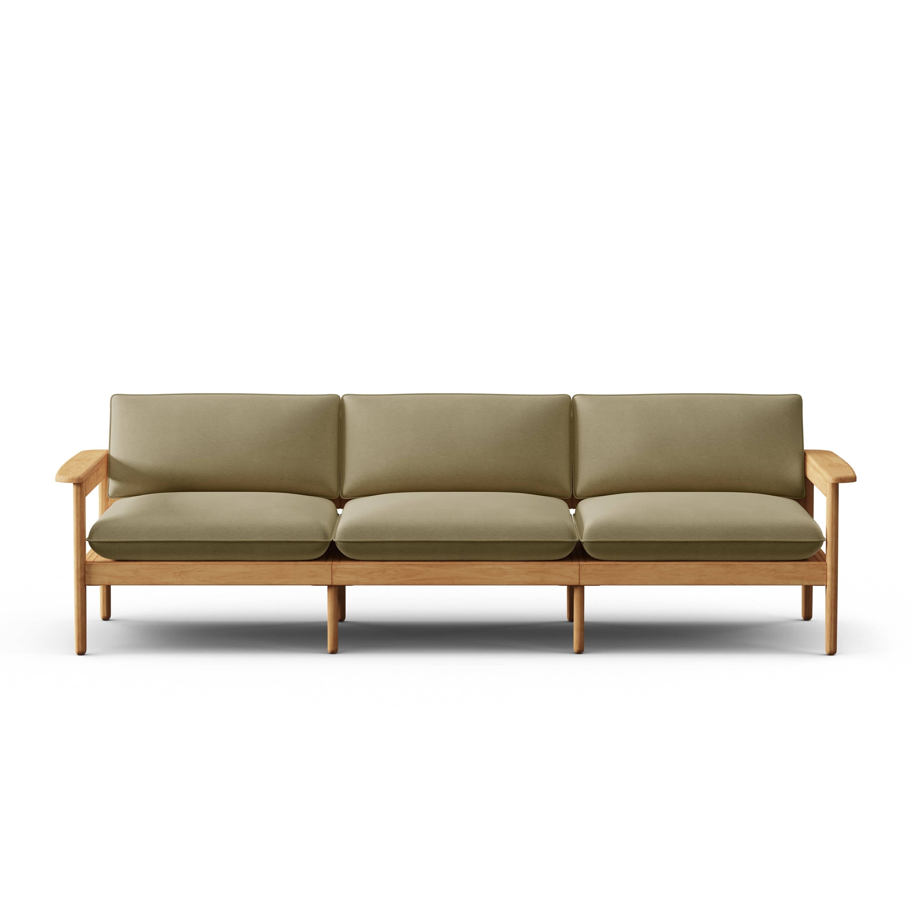 Dunes Teak Outdoor 3-Seat Sofa